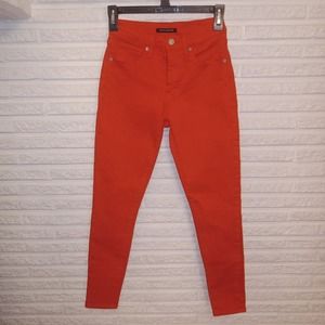 Lucky Brand Women's High Rise Skinny Bridgette RED Size 0/25A Ankle